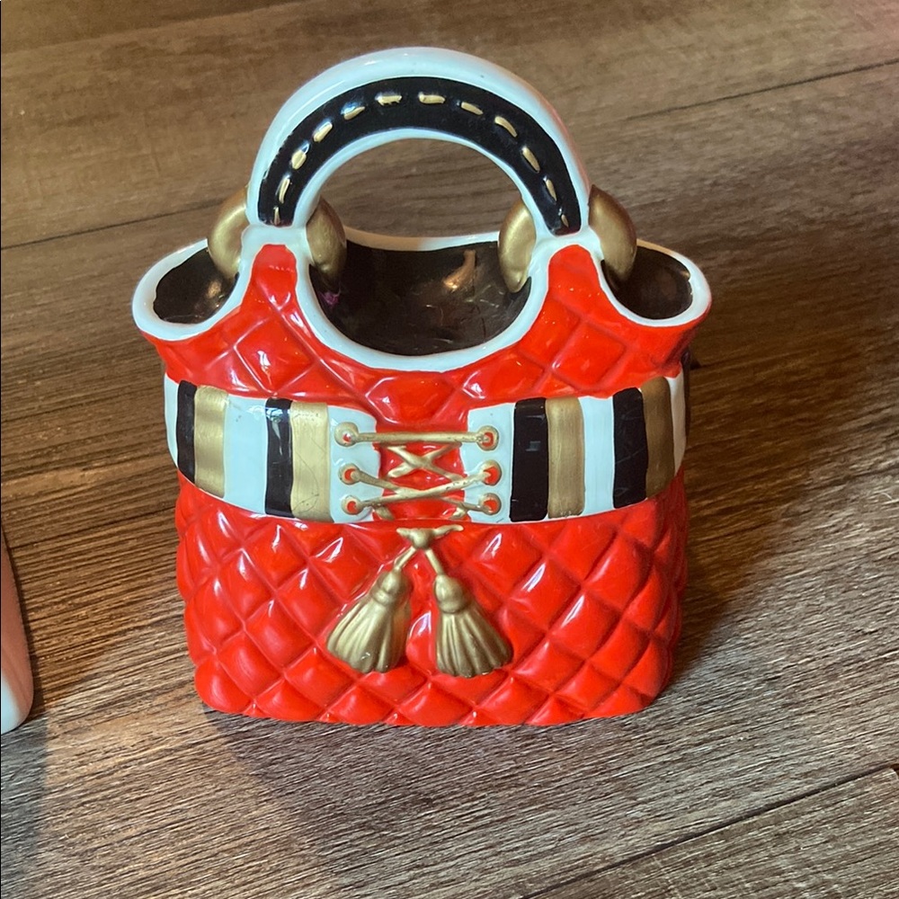 Vintage Davids Cookies ceramic purse cookie jars